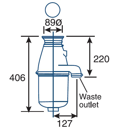 Измельчитель пищевых отходов IMC 523FWD(F52/321)