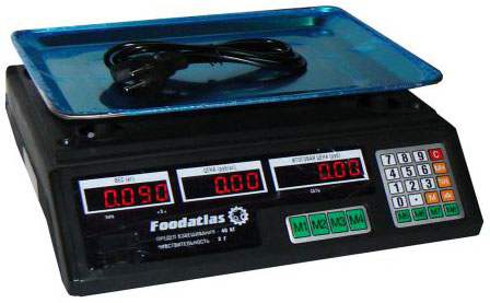 Весы торговые Foodatlas ВТ-40Т