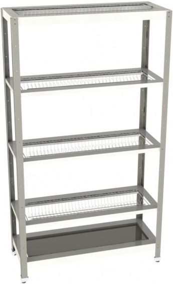 Стеллаж для сушки тарелок и стаканов Restoinox СТПТС-6/4-ЭН