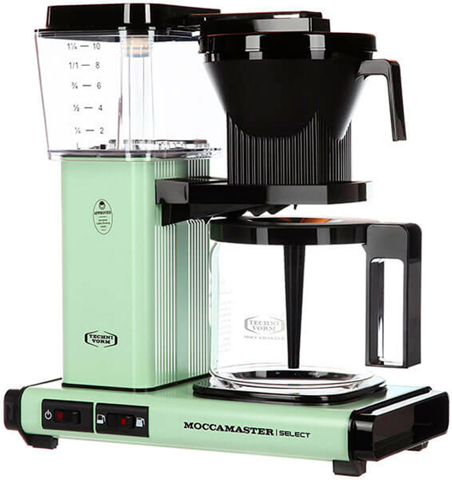 Капельная кофеварка Moccamaster KBG741 Select пастельно-зеленая Капельная кофеварка Moccamaster KBG741 Select пастельно-зеленая
