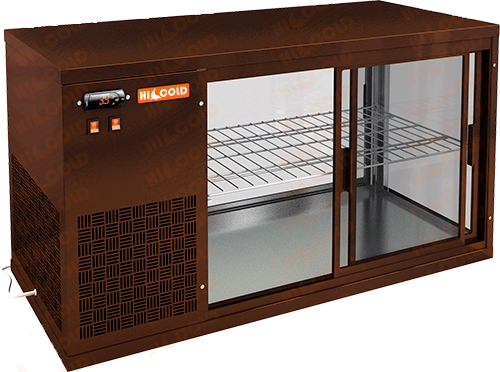 Витрина холодильная настольная Hicold VRL 1300 L Brown