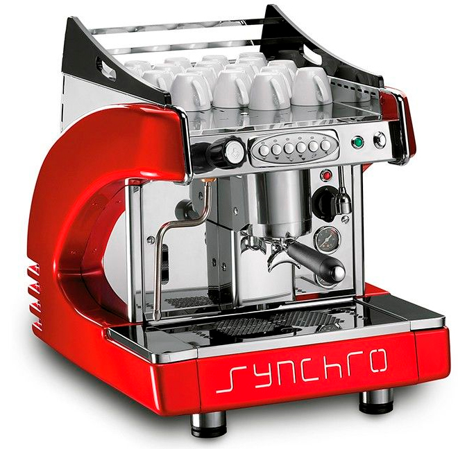 Рожковая кофемашина Royal Synchro 1gr 4l automatic оранжевая Рожковая кофемашина Royal Synchro 1gr 4l automatic оранжевая