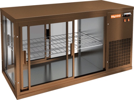 Витрина холодильная настольная Hicold VRL T 1100 R Brown