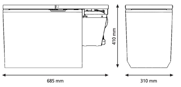 Автохолодильник встраиваемый для грузовиков Indel B TB30AM (Mercedes Actros MP4)