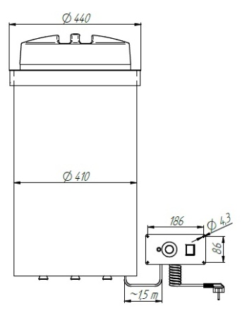 Диспенсер для тарелок Kocateq DM94976/3