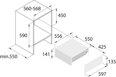 Подогреватель посуды ASKO ODW8127A