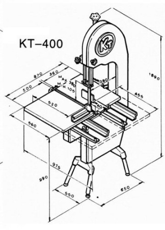 Пила ленточная Koneteollisuus (KT) KT-400
