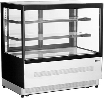 Витрина кондитерская Tefcold LPD1200F/Black черная/нерж