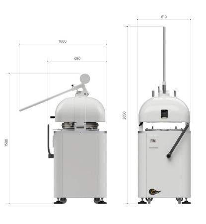 Тестоделитель-округлитель Panero SPA RP M 22