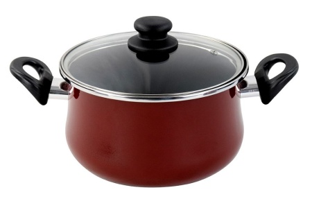 Кастрюля  с крышкой  Vitrinor Authentique Burgundy 22