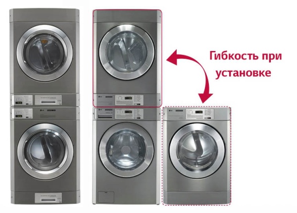 Стирально-сушильная машина (колонна) LG RV1329C7T stack + FH069FD2MS stack