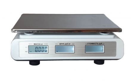 Весы товарные Форт 586 (32, 5) LCD Азимут (330х115х340 мм, платформа 230х330 мм, без стойки)