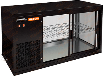 Витрина холодильная настольная Hicold VRL 1300 L Black