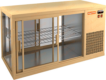 Витрина холодильная настольная Hicold VRL T 1100 R Beige
