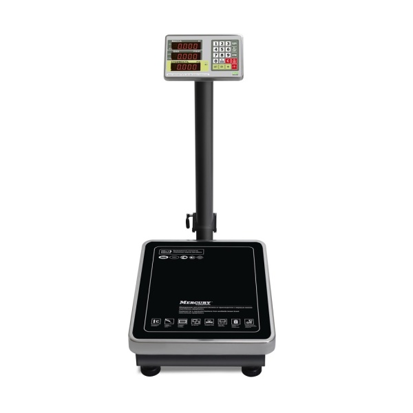 Весы торговые Mertech 335 ACLP-150.20 TURTLE с расчетом стоимости товара LED