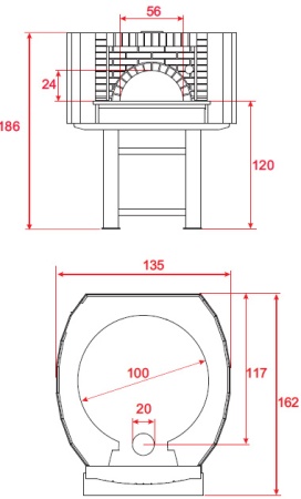 Печь дровяная для пиццы As Term D100С