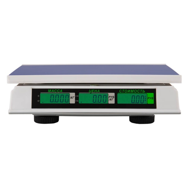 Весы торговые Mertech 326 AC-32.5 Slim LCD Белые