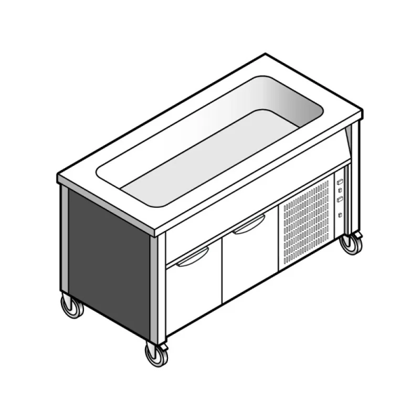 Прилавок холодильный  Emainox HCEVVR12 8035219HC