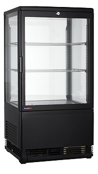 Шкаф-витрина холодильный Cooleq CW-58 Black