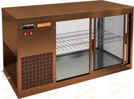 Витрина холодильная настольная Hicold VRL 1100 L Bronze