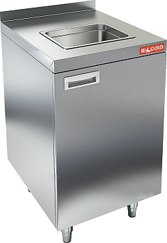 Стол закрытый с мойкой Hicold НБМСЗМ-4/7Б