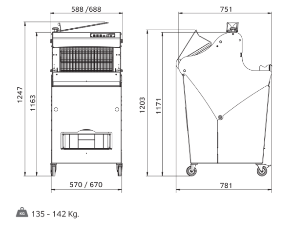 Хлеборезка Rollmatic CP 52 S (10 мм)