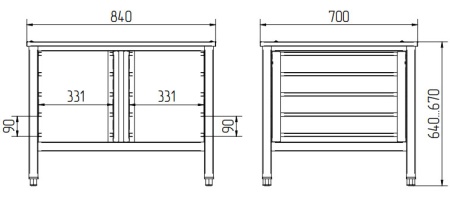 Подставка Abat ПК-10М (10 уровней)