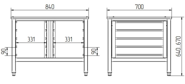 Подставка Abat ПК-10М (10 уровней)