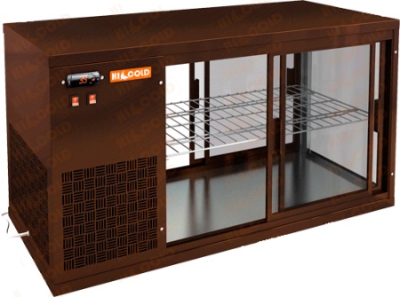 Витрина холодильная настольная Hicold VRL T 900 L Brown