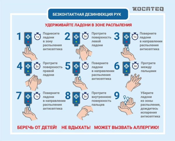 Дезинфектор для рук Kocateq HS BIOPROTECT PRO