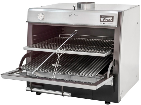 Печь на твердом топливе (хоспер) Pira BR-90 Lux Inox