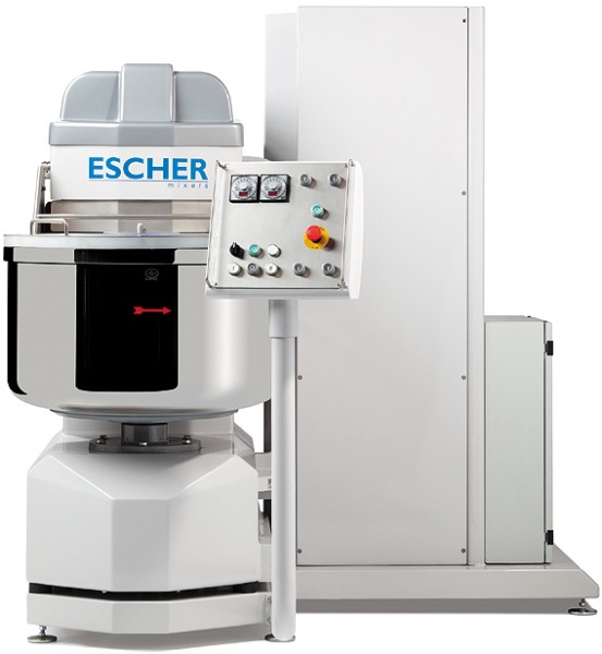 Тестомес для крутого теста Escher MT 120 P (выгрузка на стол)